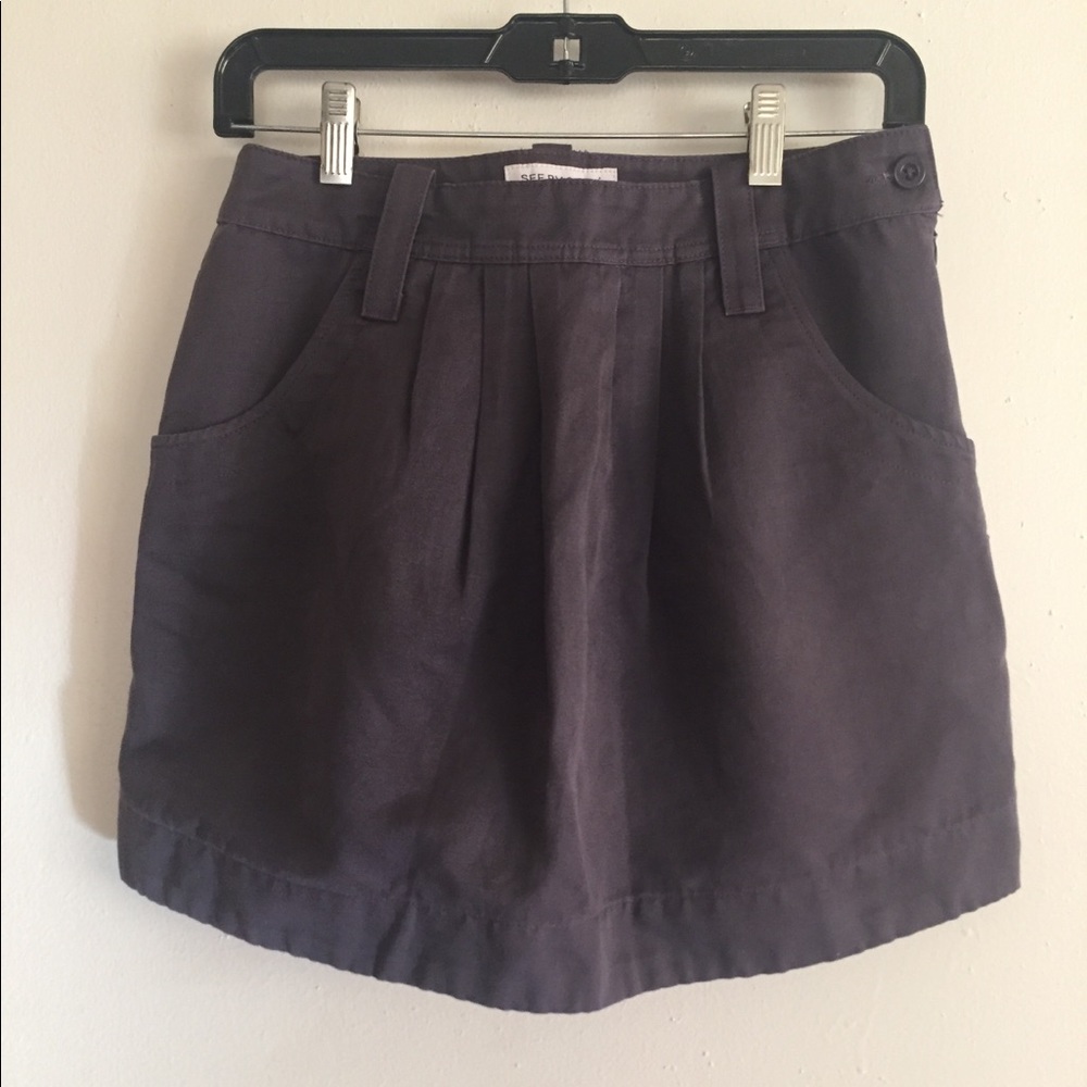 See by chloe twill mini skirt 2